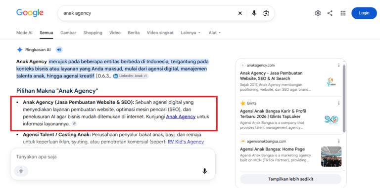 Mengapa Sudah Ranking tetapi Belum Dikutip AI Overview