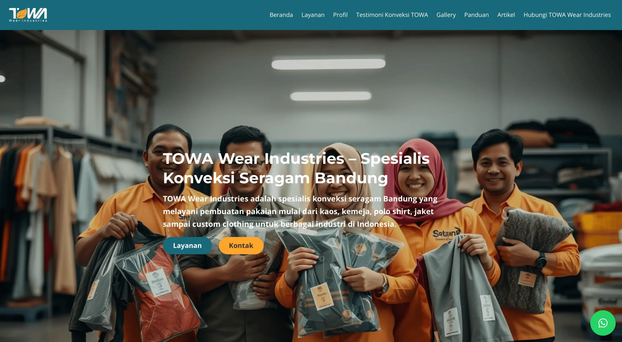 Jasa SEO Anak Agency Partner Kerjasama TOWA Wear Industries